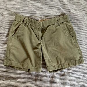 J. Crew Classic Twill Chino Shorts 6" Inseam